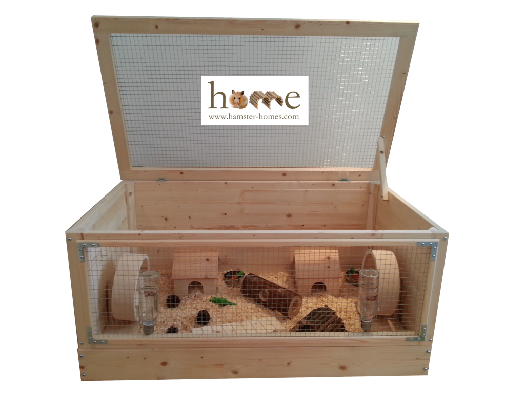Wooden Hamster Cage Extra Large 90cm Made in the UK