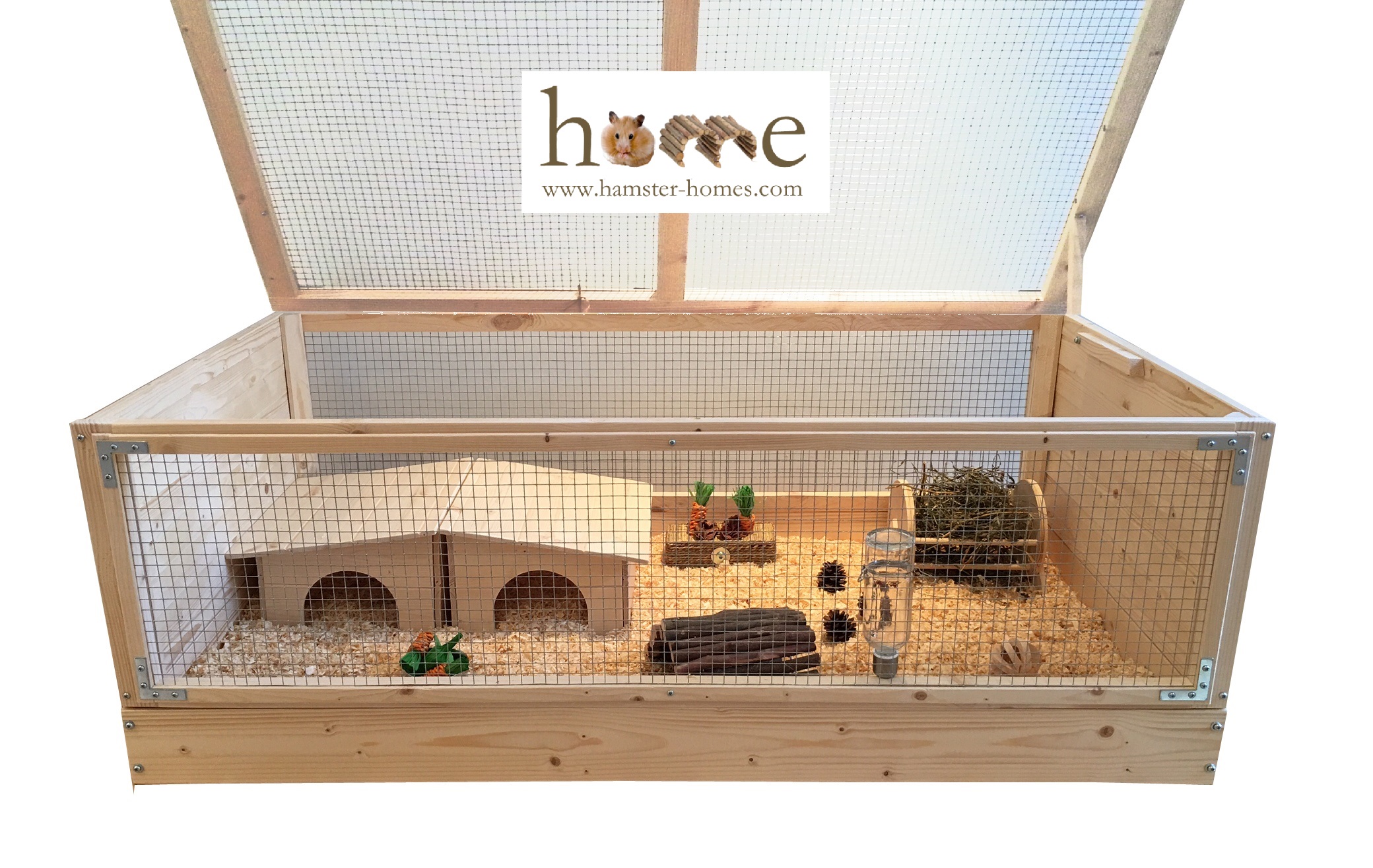 Super Large 120x60cm Natural Wood Guinea Pig Cage
