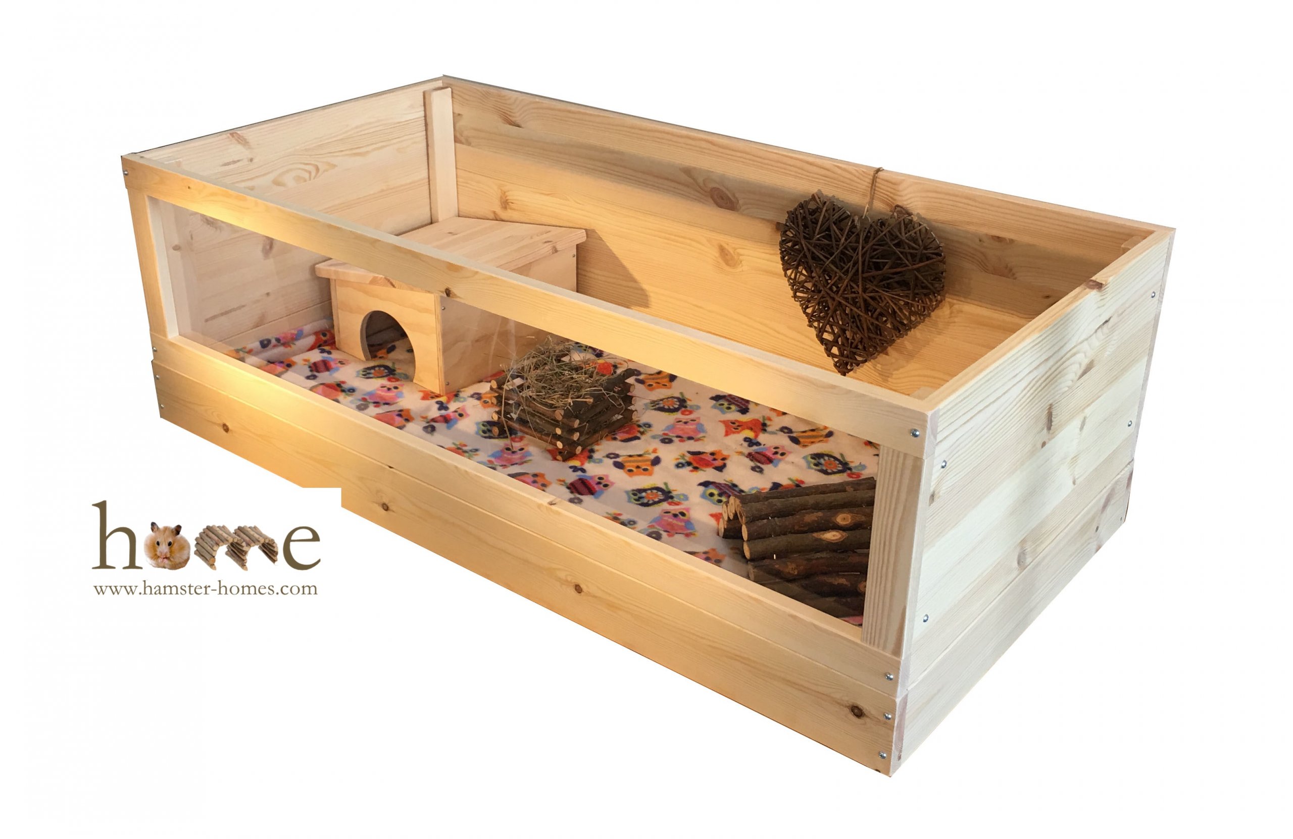 Large Indoor Guinea Pig Cage with Perspex Front 120x60 cm
