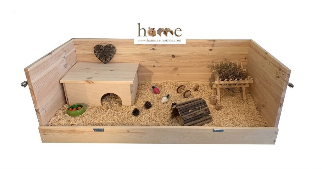 Large Indoor Wooden Guinea Pig Cage with Roof 120 x 60cm