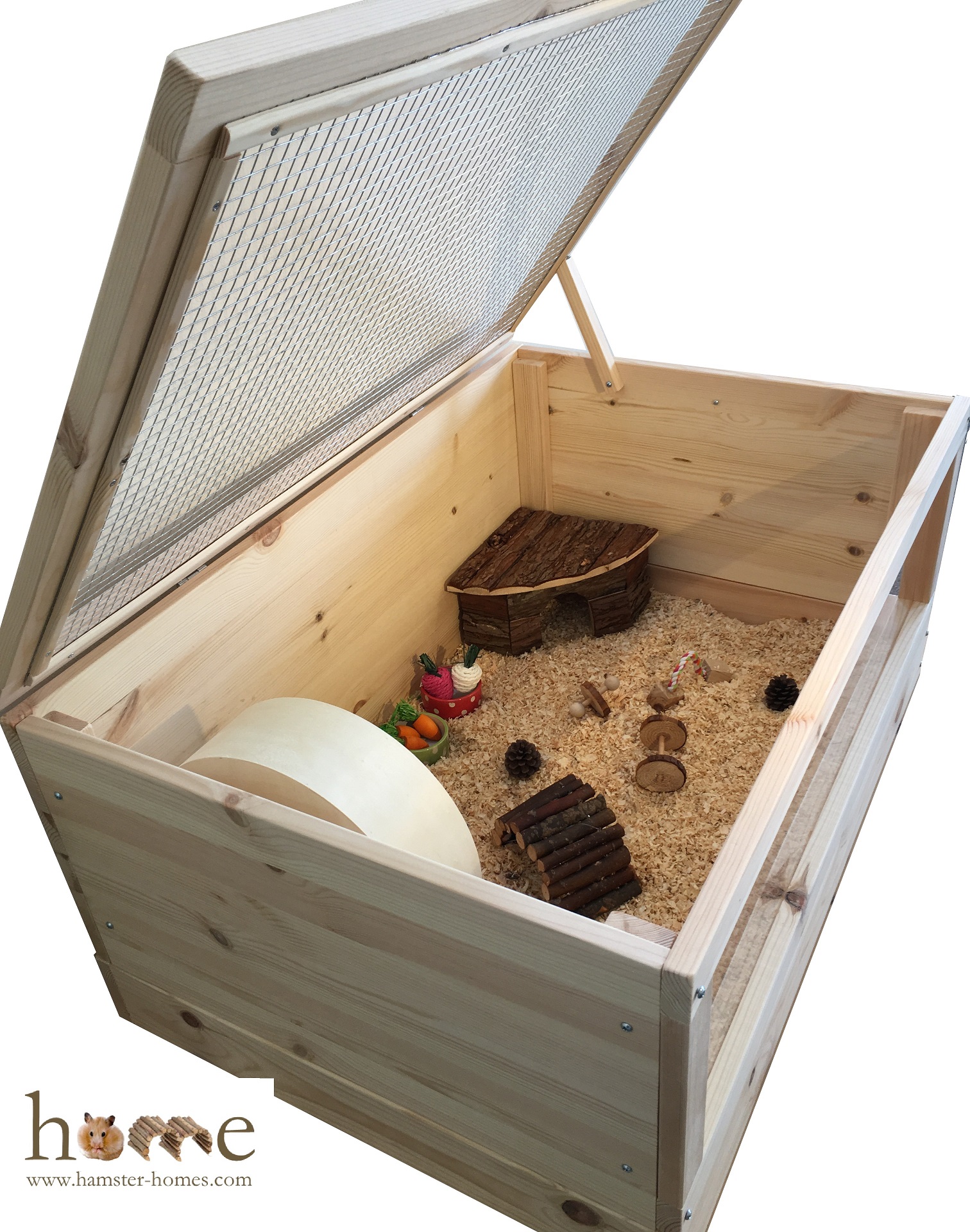 Extra Large Hamster Mouse & Gerbil Cage with Perspex Front 90x60cm