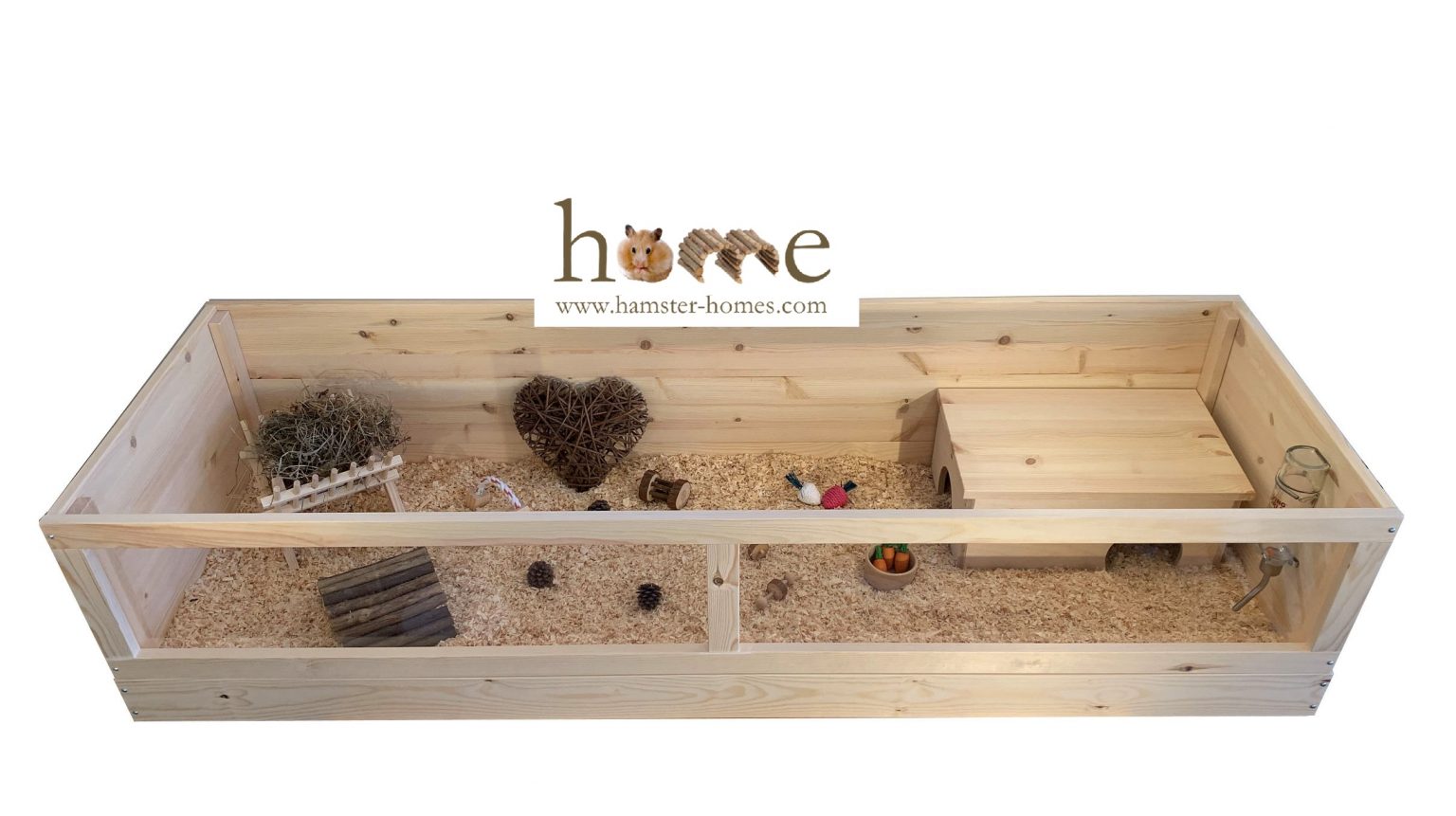 Large Wooden Guinea Pig Cage with Roof 120 x 60cm