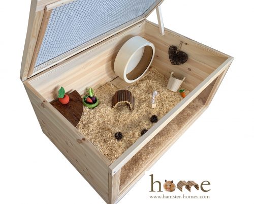 Hamster Homes - Handcrafted Homes & Accessories for Small Pets - Hamster Homes With Separate Quarters For Active Hamsters