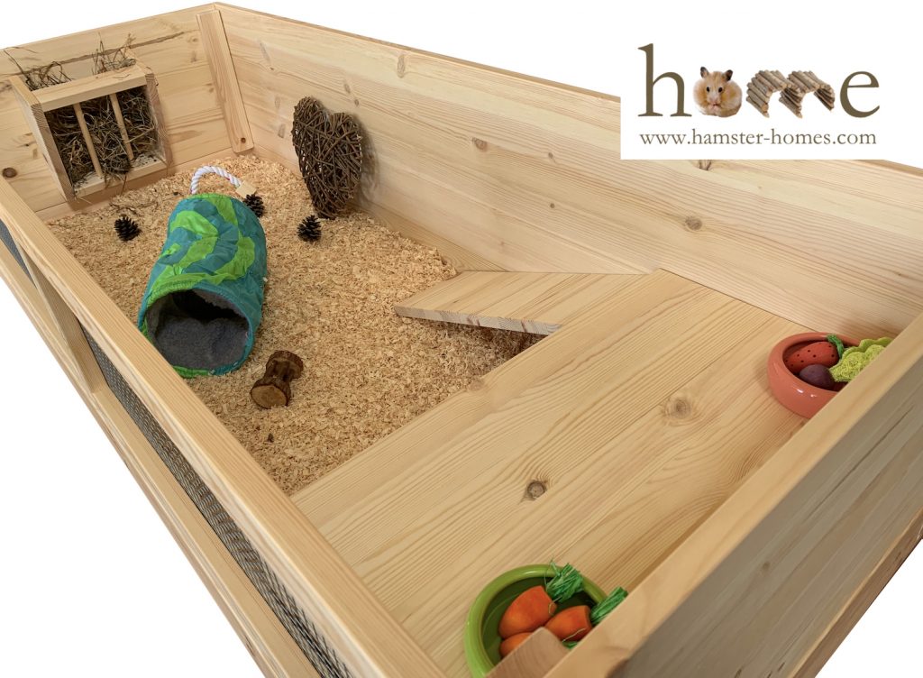 Extra Large Guinea Pig Hide with 2 doors (55x30cm) + Optional Ladder