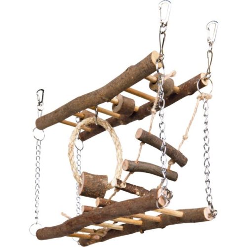 Suspension Bridge with Rope Ladder for Hamsters Mice & Gerbils