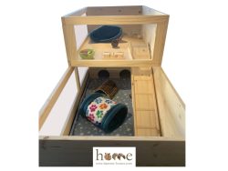 Guinea Pig Loft Extension 90x60x30cm with Access Hole + Ladder