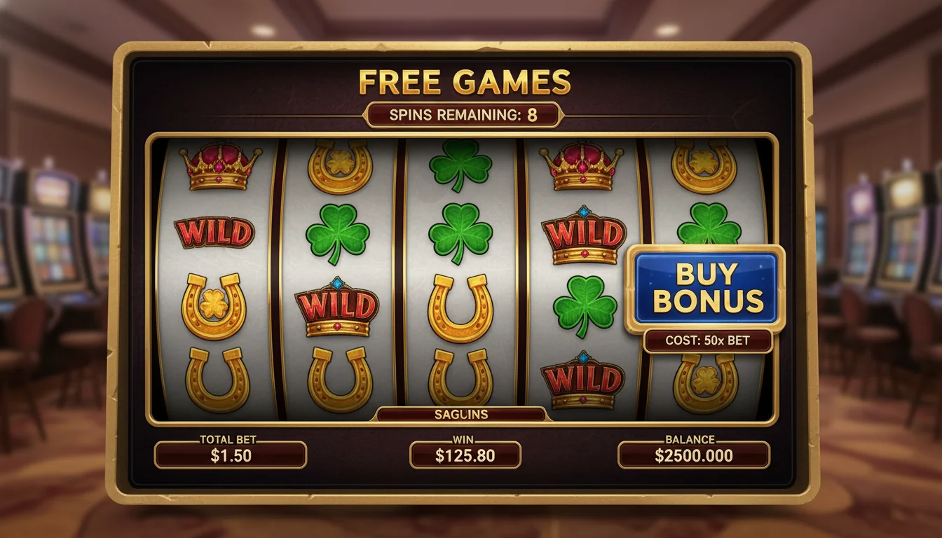 Bonus round animation on screen